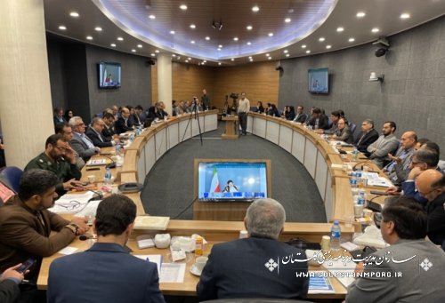 نورانی رئیس سازمان در هفدهمین جلسه شورای مسکن گلستان