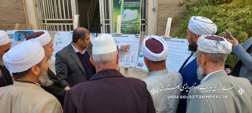 اقدامات سازمان مدیریت و برنامه ریزی گلستان در نمایشگاه دستاوردهای دولت سیزدهم در شهرستان آق قلا به نمایش گذاشته شد