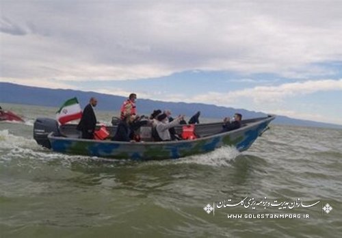 بازدید رئیس محترم جمهور از تنها جزیره ایرانی دریای خزر