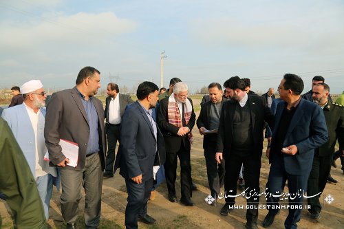 بازدید نورانی رئیس سازمان از مصلی در حال ساخت تاتار علیا