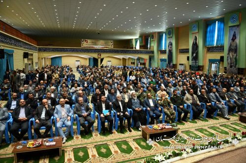 نورانی رئیس سازمان در آیین دستاوردها و تقدیر از دست اندرکاران برگزاری سفر دوم ریاست محترم جمهور به گلستان