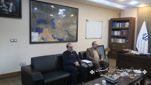 جلسه نورانی رئیس سازمان با مدیرکل نوسازی و تجهیز مدارس استان