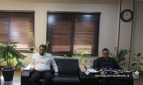 جلسه نورانی رئیس سازمان با مدیرعامل آب منطقه ای استان