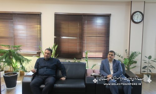 جلسه نورانی رئیس سازمان با غراوی نماینده منتخب مردم گلستان در مجلس خبرگان رهبری