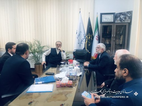 پیگیری نورانی رئیس سازمان در خصوص اعتبارات استان گلستان با مقامات ارشد سازمان برنامه و بودجه کشور