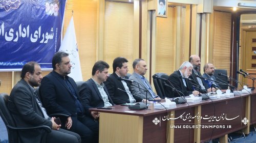 نورانی رئیس سازمان در اولین جلسه شورای اداری استان و با حضور وبیناری رئیس جمهور