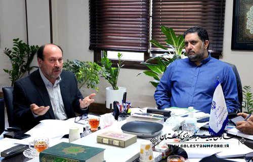 جلسه نورانی رئیس سازمان مدیریت و برنامه ریزی با سلامتی مدیرکل منابع طبیعی و آبخیزداری استان