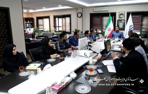 جلسه نورانی رئیس سازمان مدیریت و برنامه ریزی با مصدقی مدیرکل راهداری و حمل و نقل جاده ای استان