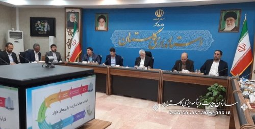 رئیس سازمان مدیریت و برنامه ریزی استان گلستان در جلسه کارگروه مولدسازی دارایی های مازاد دولت